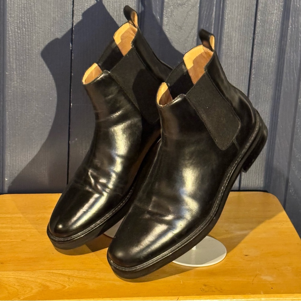 Aldo Mr. B’s Glossy Black Chelsea Boots